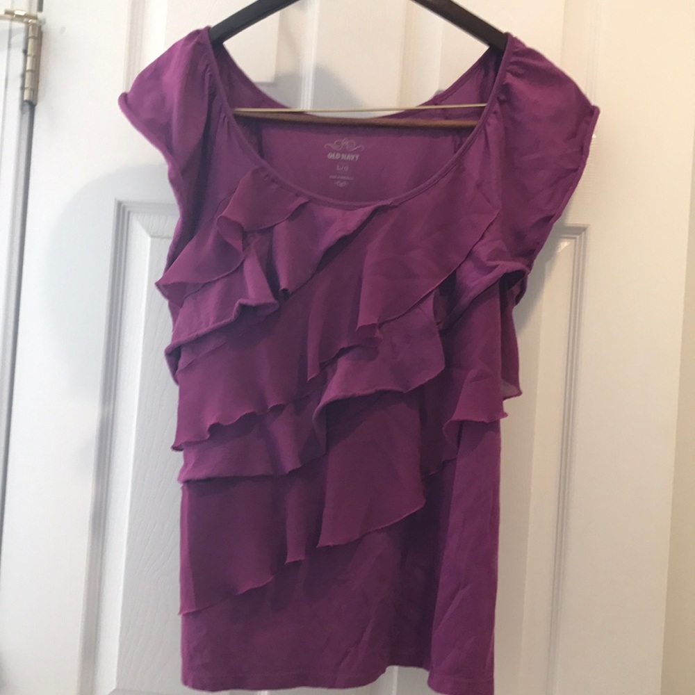 Fun ruffled Old Navy Top